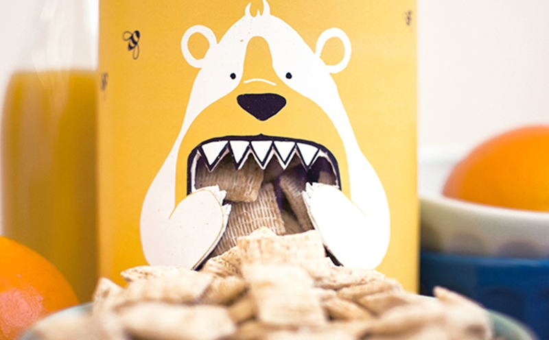 谷物早餐創意包裝設計!雨時糧農產品版畫包裝設計