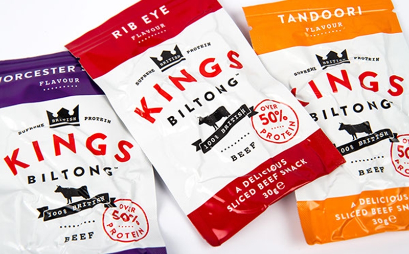 國(guó)王牌牛肉干包裝設(shè)計(jì)，休閑食品的良配