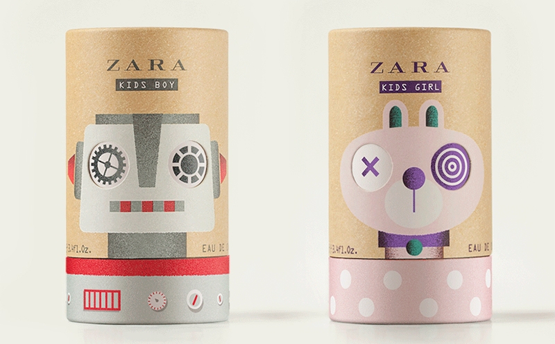 兒童香水包裝設(shè)計,設(shè)計兩個有趣和有吸引力的化妝品包裝