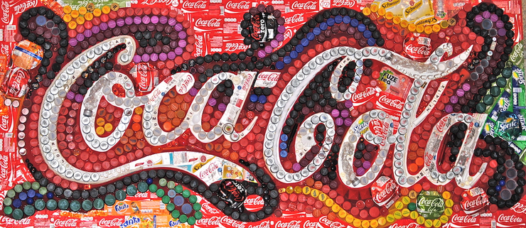 90后美女拼貼出來的藝術作品被谷歌和可口可樂公司看中！