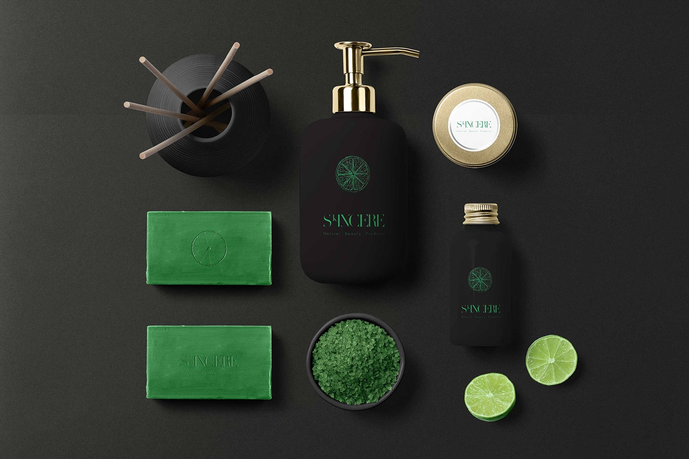 豪華水療中心護膚用品產品品牌包裝設計