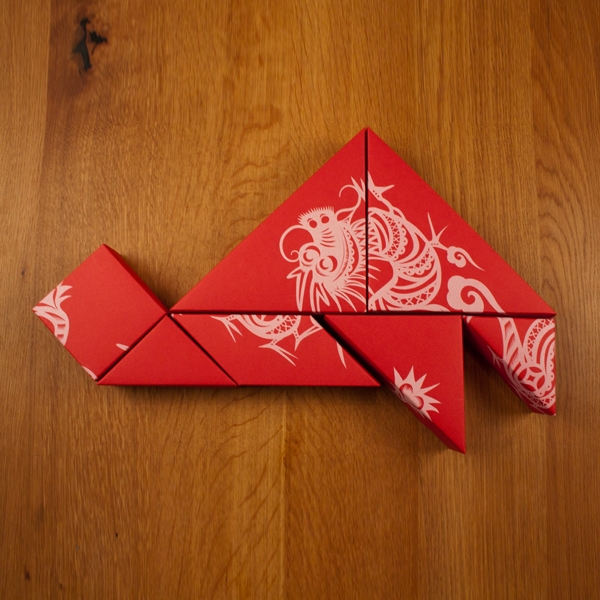 春節(jié)禮品盒包裝設(shè)計(jì)，新年七巧板的妙用