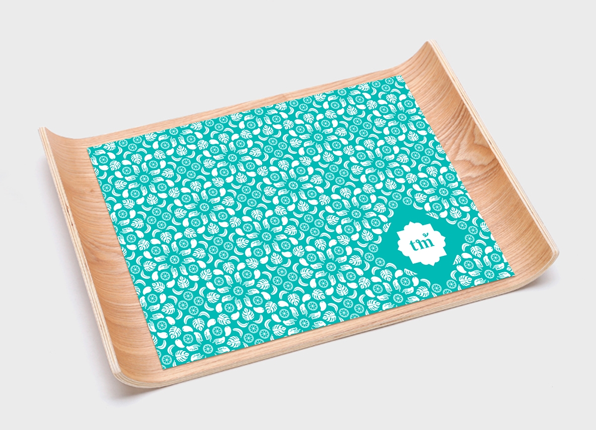 泰國快餐店的品牌設計，標志設計和包裝設計