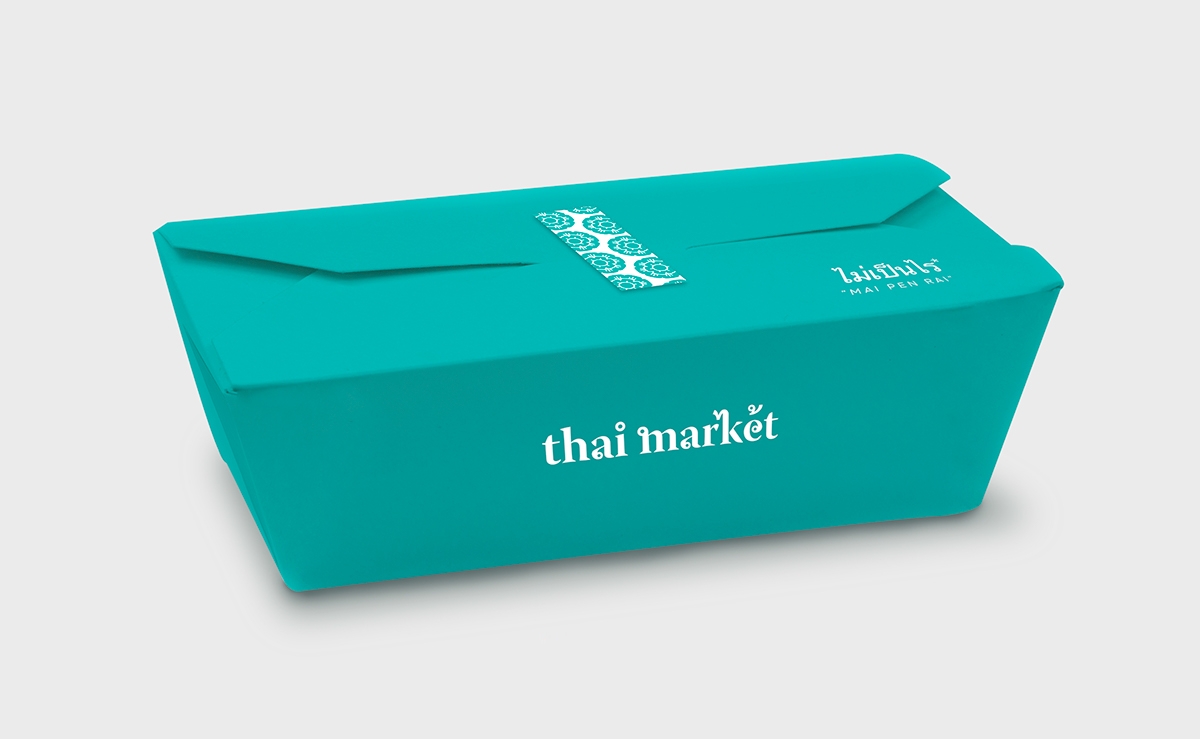 泰國快餐店的品牌設計，標志設計和包裝設計