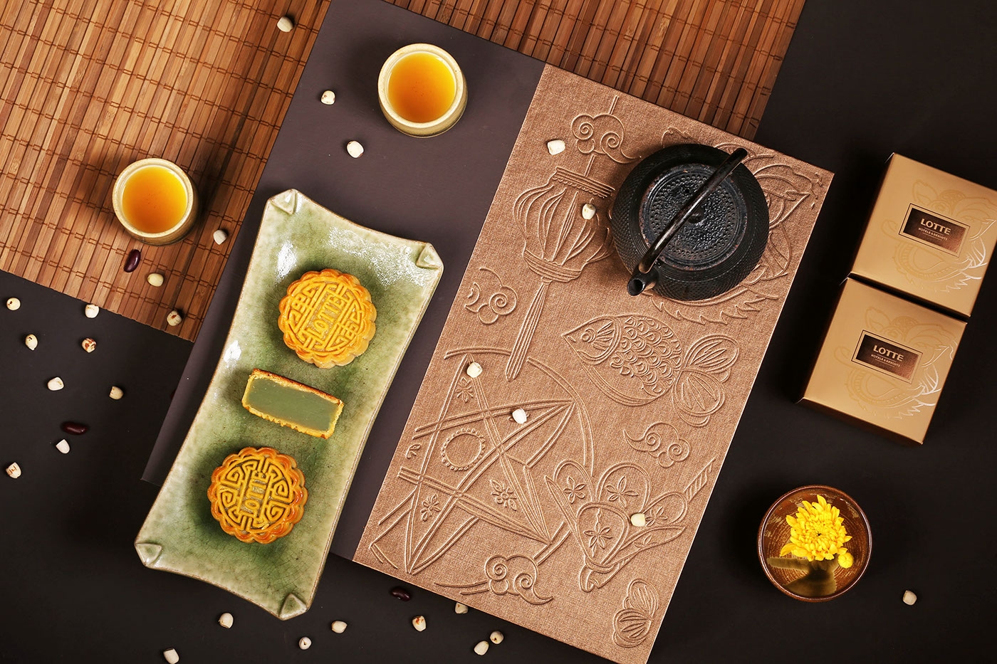 樂天度假酒店的中秋月餅禮盒包裝設計