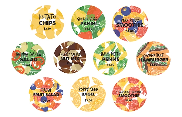 咖啡館和午餐酒吧食品品牌包裝設(shè)計